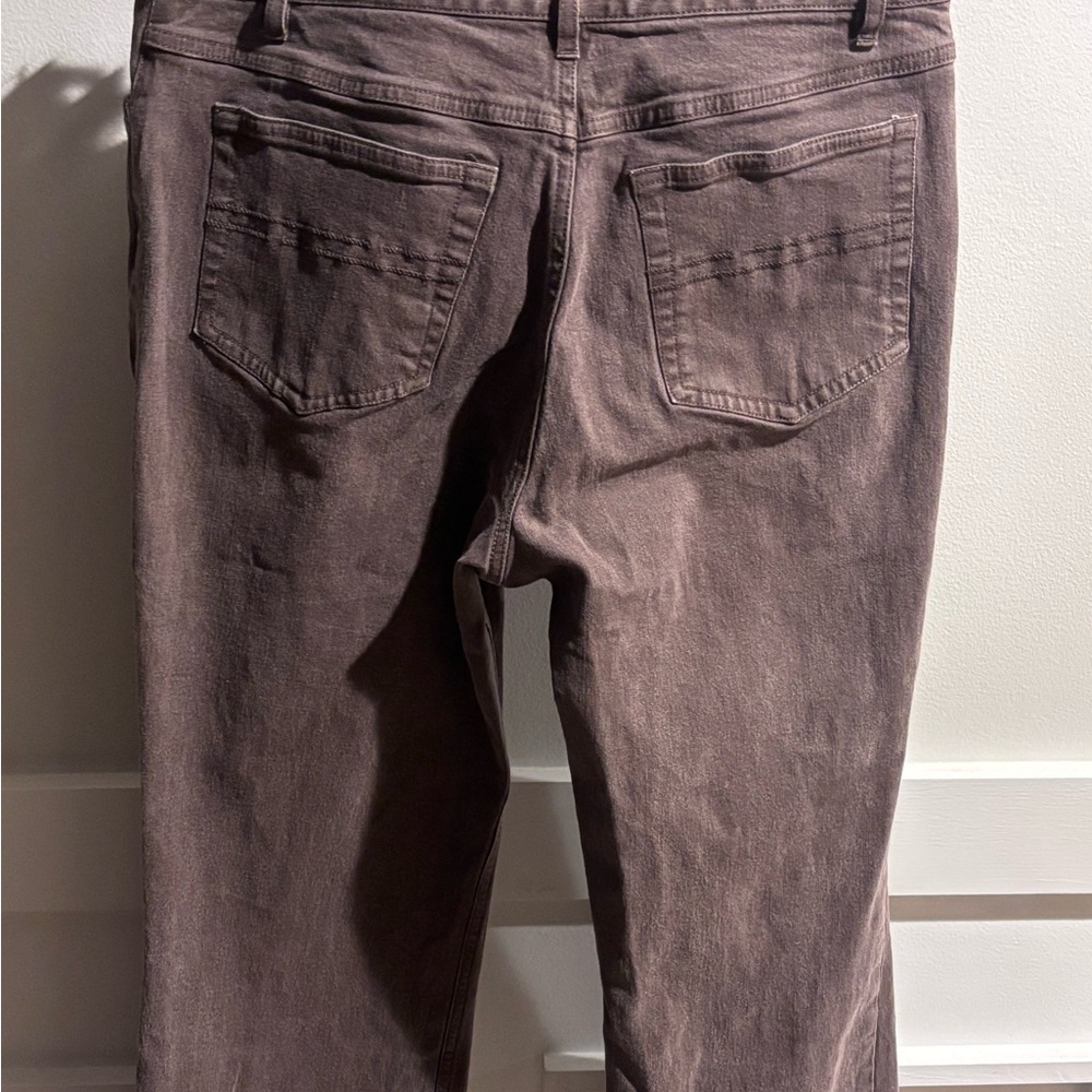 J Jill Women's Brown flared stretch Jeans . Size 10 P